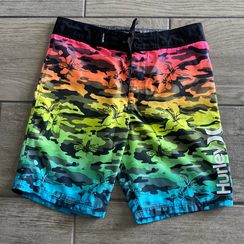 Hurley Boys Boardshorts/Swimsuit - Rainbow Camo